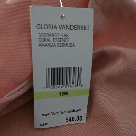 Gloria Vanderbilt Light Pink Women's Shorts - Picture 8 of 13